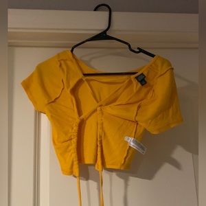 Yellow Crop Top